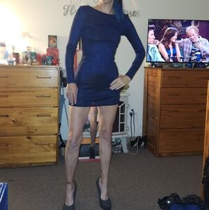 H&M Navy Long Sleeve Dress